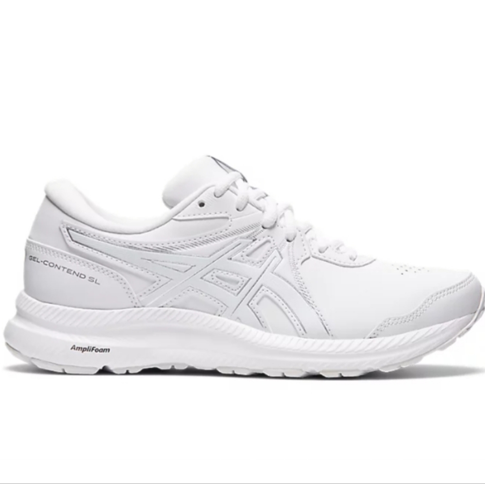 Asics Women's Gel-Contend Walker Sneakers Running Shoes, White, Sz 9.5